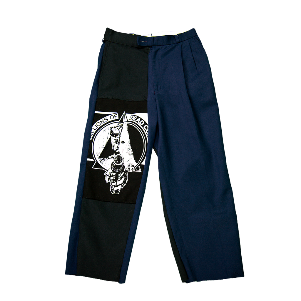 MillionDeadCops Deconstructed Cropped Trousers