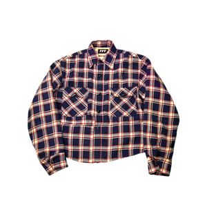 Cropped Flannel (Blue Mix)
