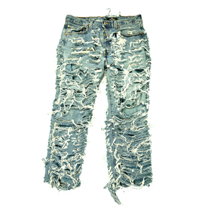 Double Layer Trashed Jeans